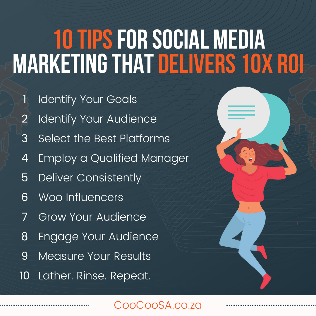 10 Tips for Social Media Marketing that Delivers 10X ROI
