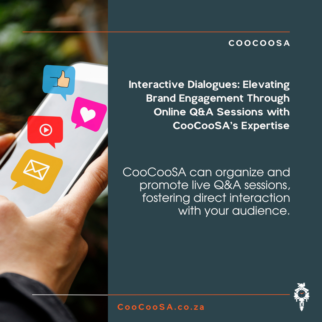 Elevating Brand Engagement Through Online Q&A Sessions with CooCooSA's Expertise